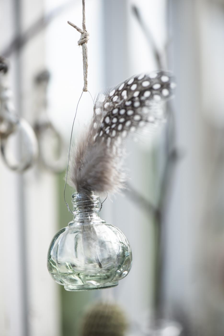 mini vase glass flaske borddekorasjon ib 9035-00