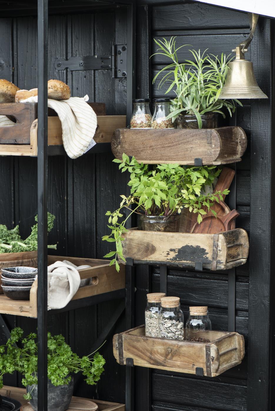 mursteinsform hylle vegg oppheng