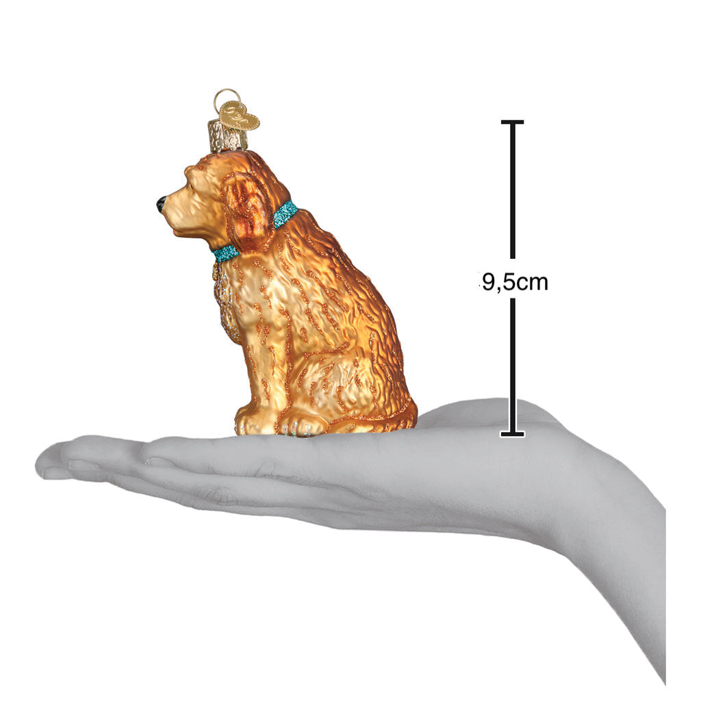 Juletrepynt Hund, Glass - 9,5cm