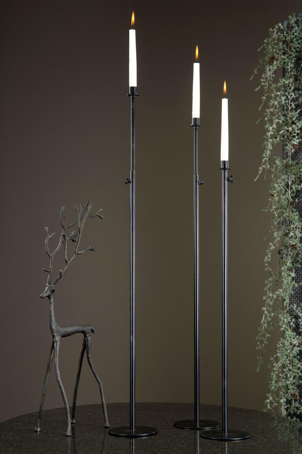 Reinsdyr, Svart Metall - 68cm