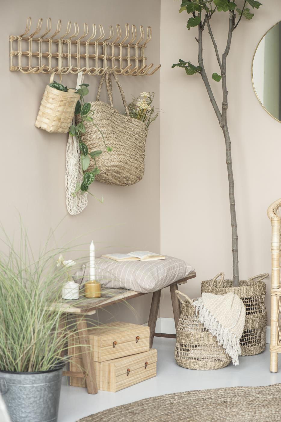 rustikk trebenk ib laursen unika vintage resirkulert røff treverk 2172-00