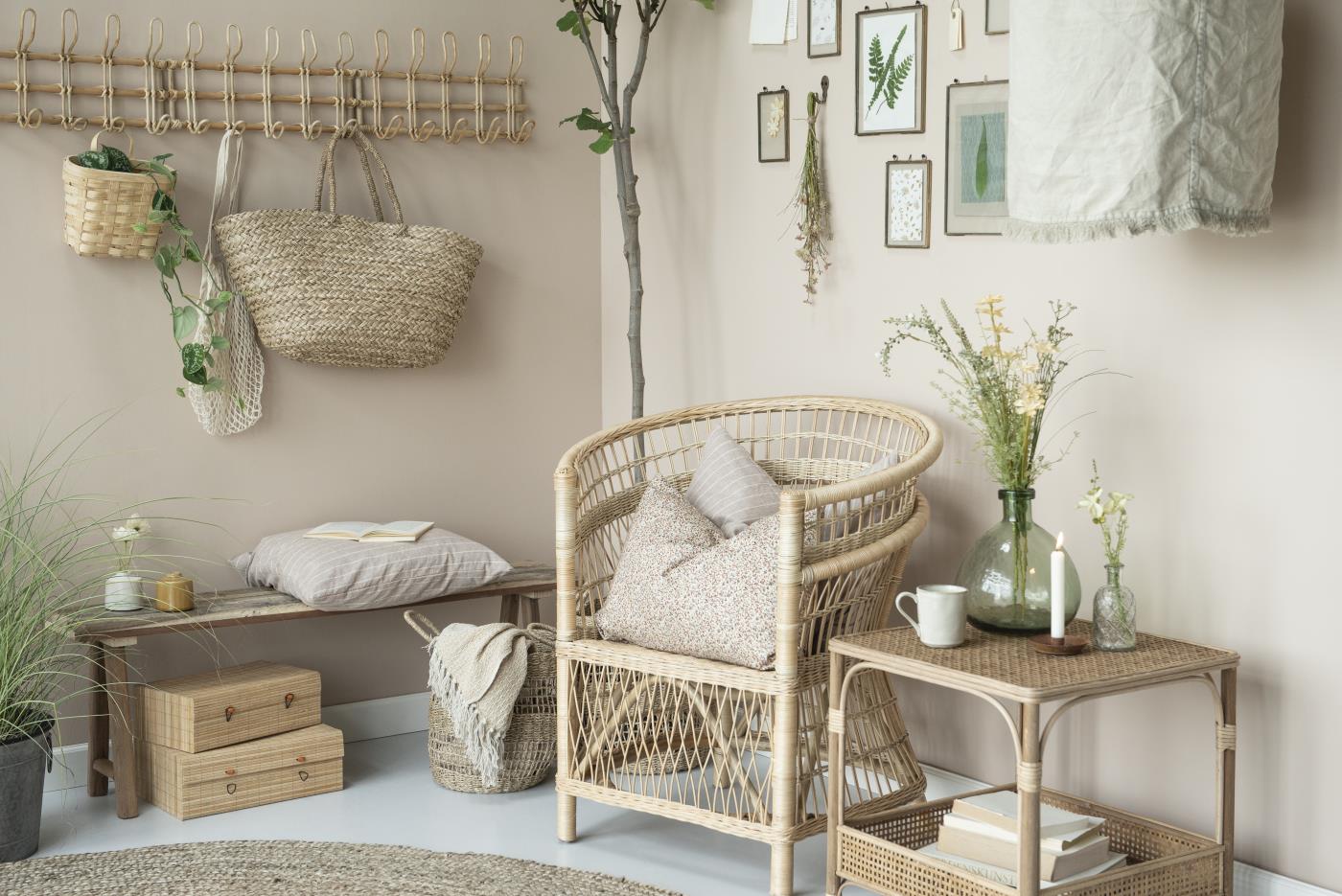 rustikk trebenk ib laursen unika vintage resirkulert røff treverk 2172-00 gang inspirasjon