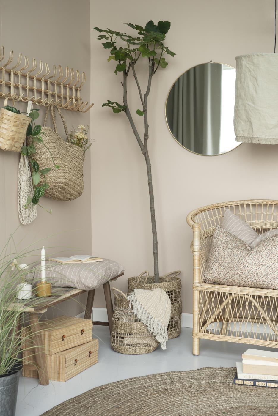 rustikk trebenk ib laursen unika vintage resirkulert røff treverk 2172-00 gang