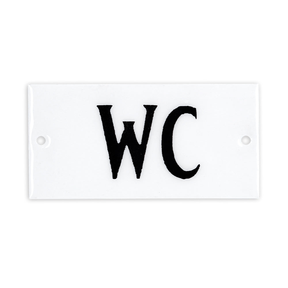skilt wc toalett toilet emalje hvitt nettbutikk 649691