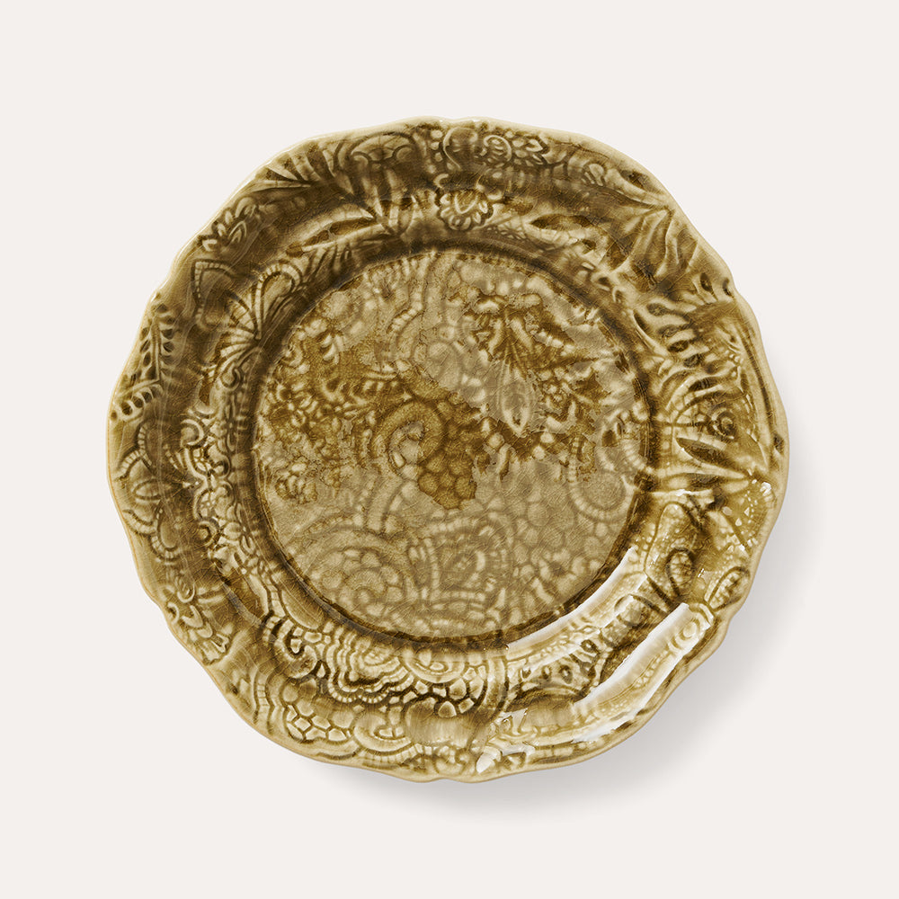 sthål asjett tallerken frokosttallerken sand beige svensk keramikk 111316