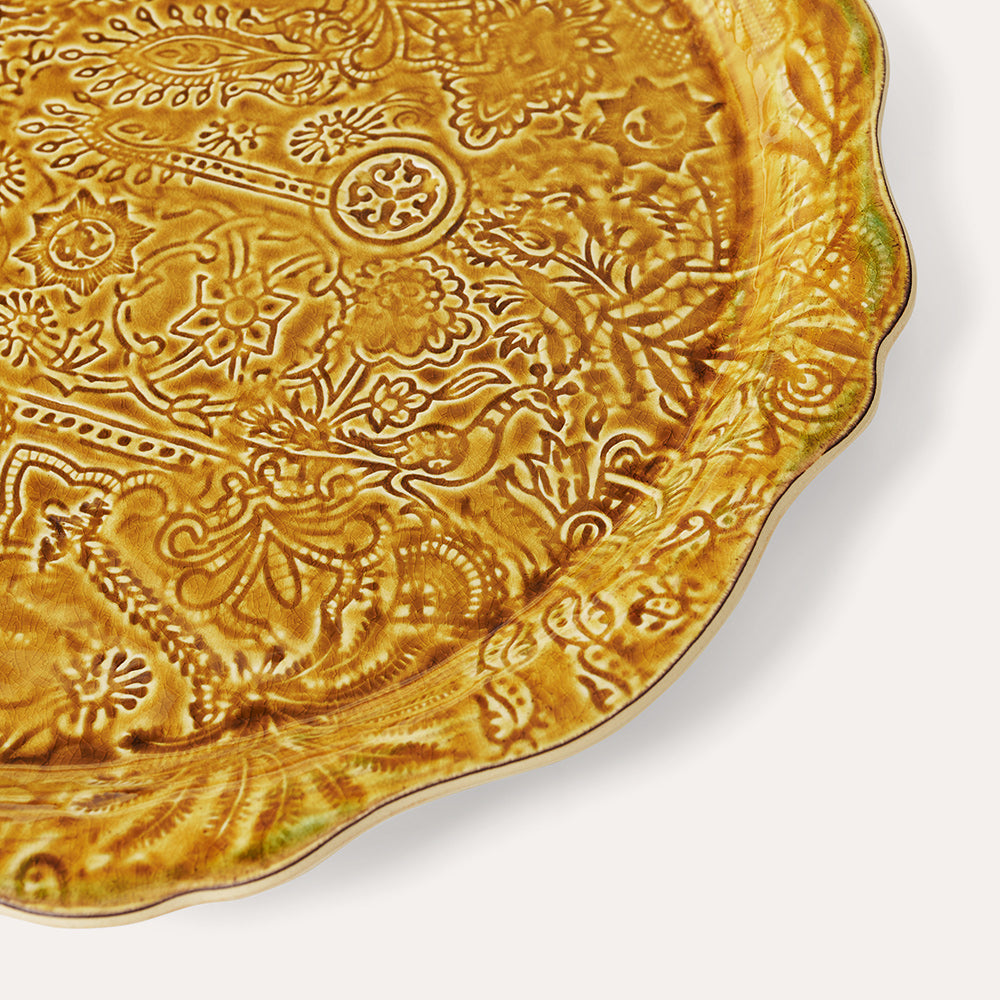 sthål serveringsfat pizza fat tallerken pineapple tapas ost snacks 111717