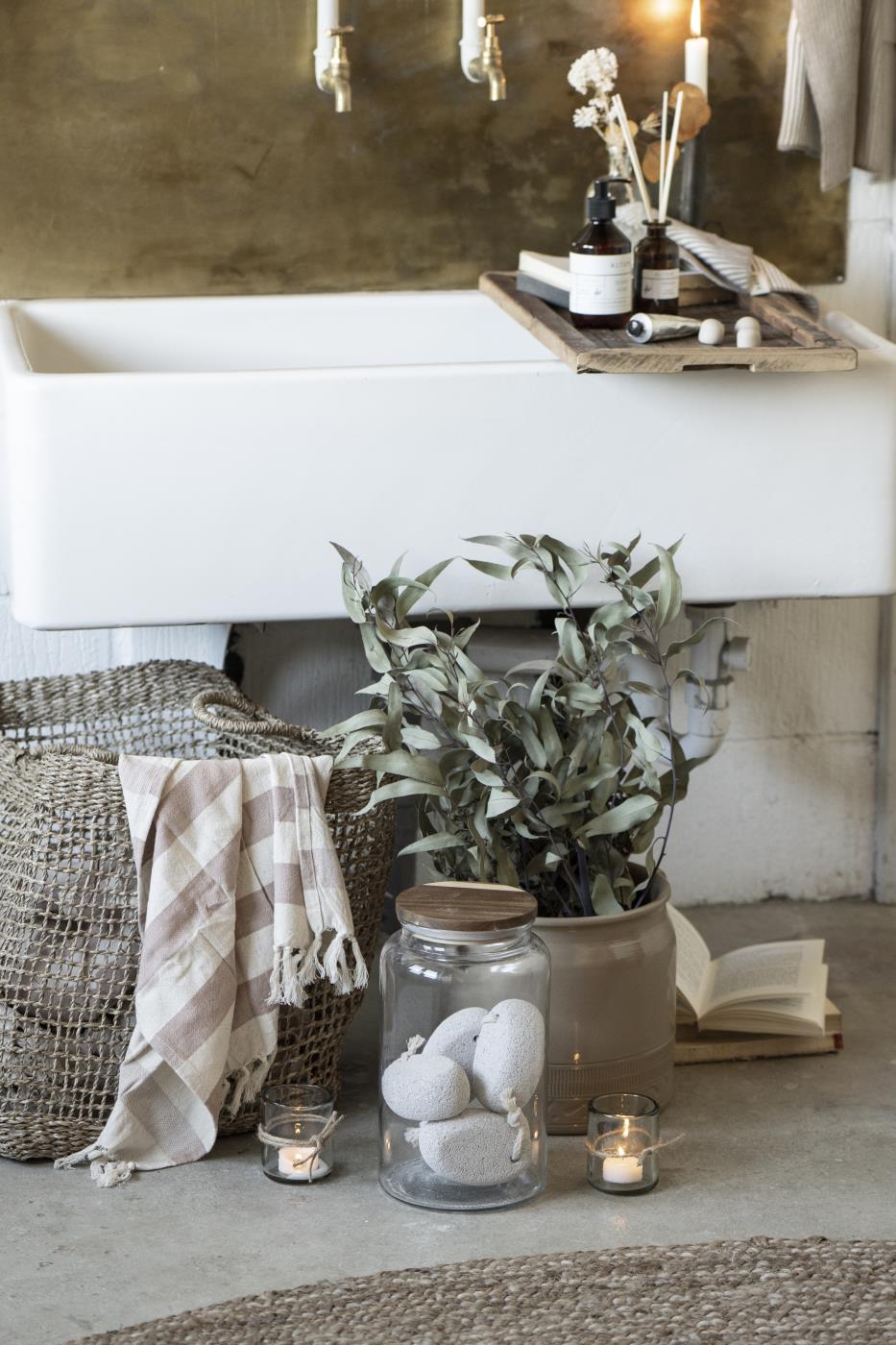 Glasskrukke m/Trelokk - 3,7liter