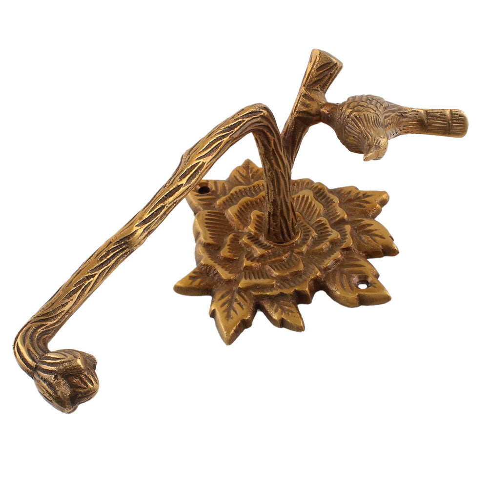 Toalettpapirholder m/Fugl, Messing