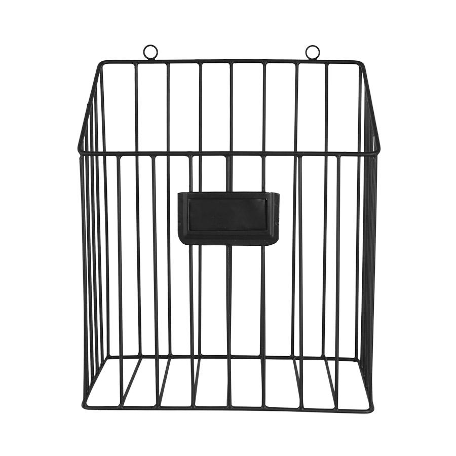 veggkurv svart metall avis post kurv strömshaga 676707