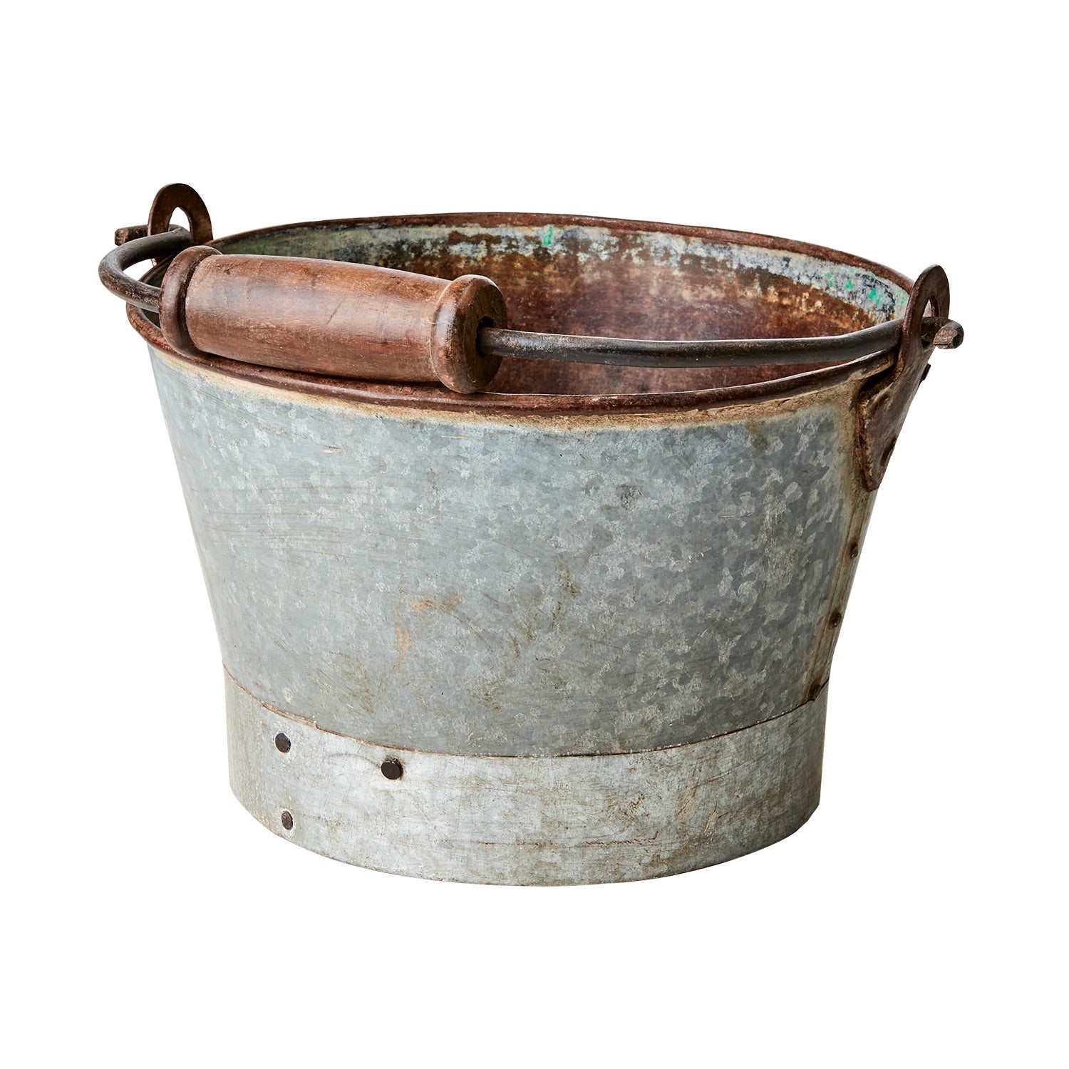 vintage bøtte metallbøtte gammel sink nettbutikk 076-159-00