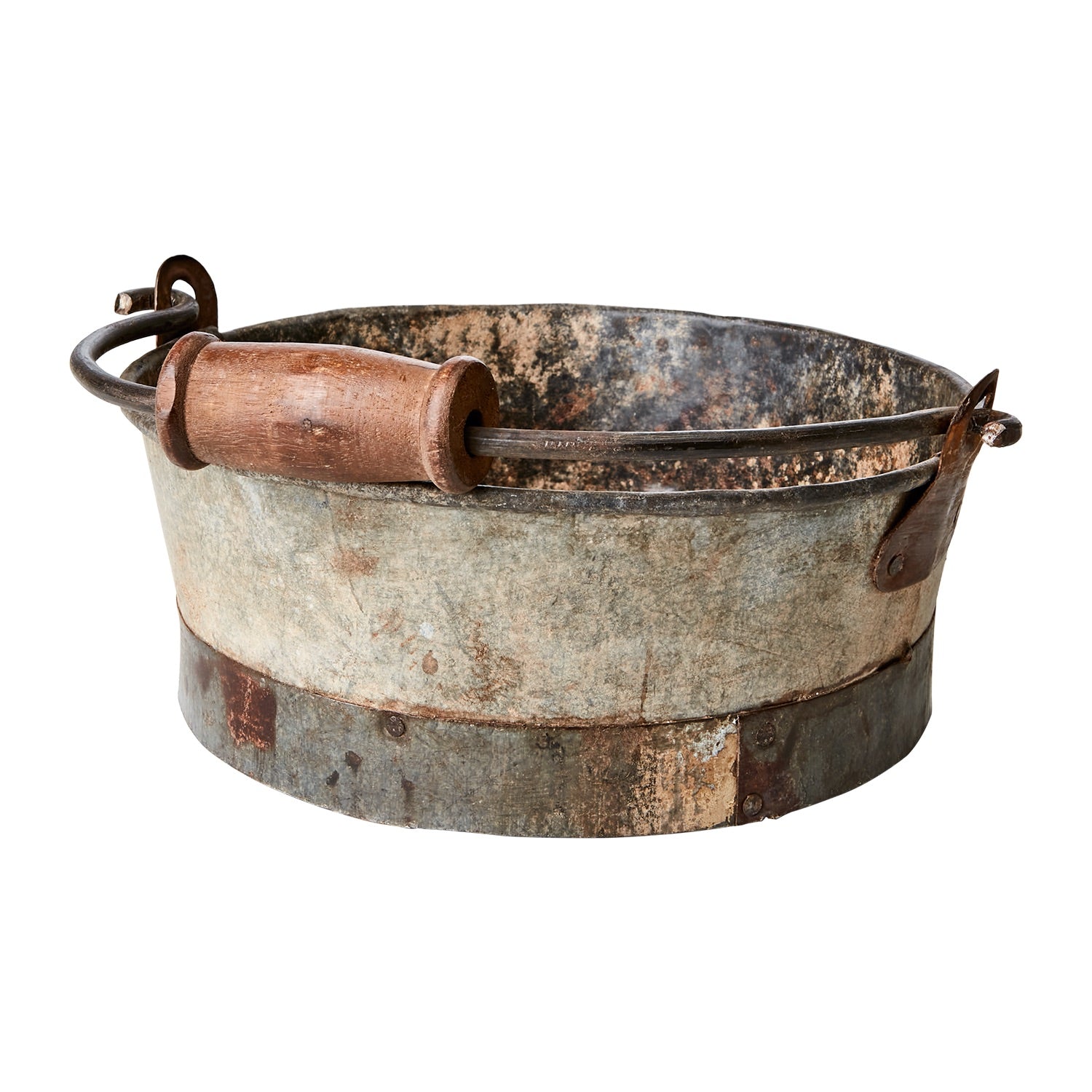 vintage bøtte metallbøtte gammel sink nettbutikk 076-159-00