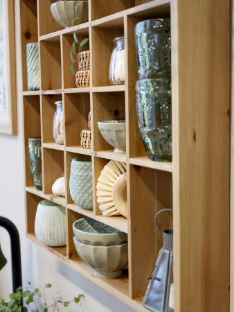 Trehylle m/ Flere Rom - 49x49cm