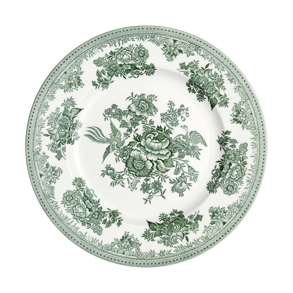 burleigh tallerken middagstallerken green asiatic pheasatns engelsk pottery grønn porselen