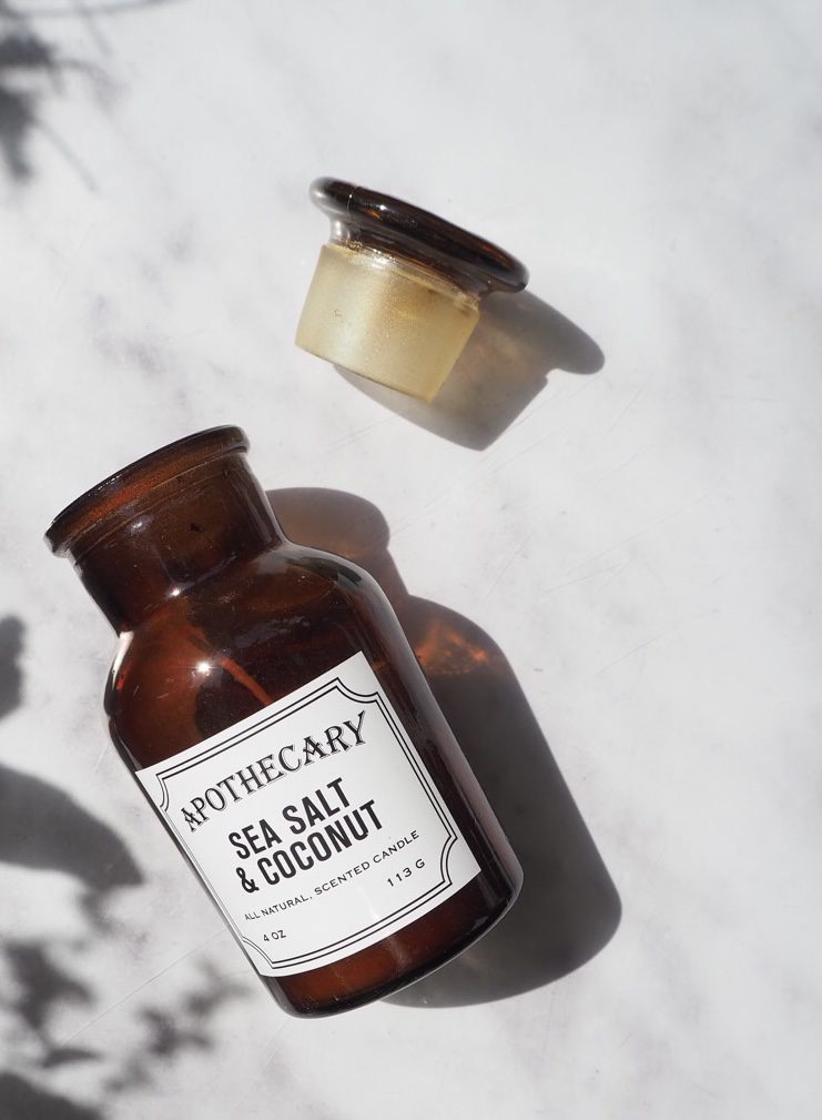 Duftelys Apotekerglass, Sea Salt & Cocnut