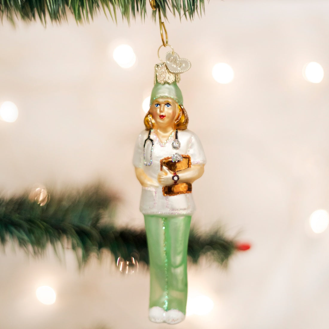 glassornament sykepleier ornament julekule