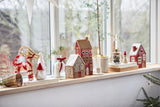 ib laursen lyshus hus rødt telys stillenat jul julepynt inspirasjon 27629-33 vindu dekorasjon jul 2023
