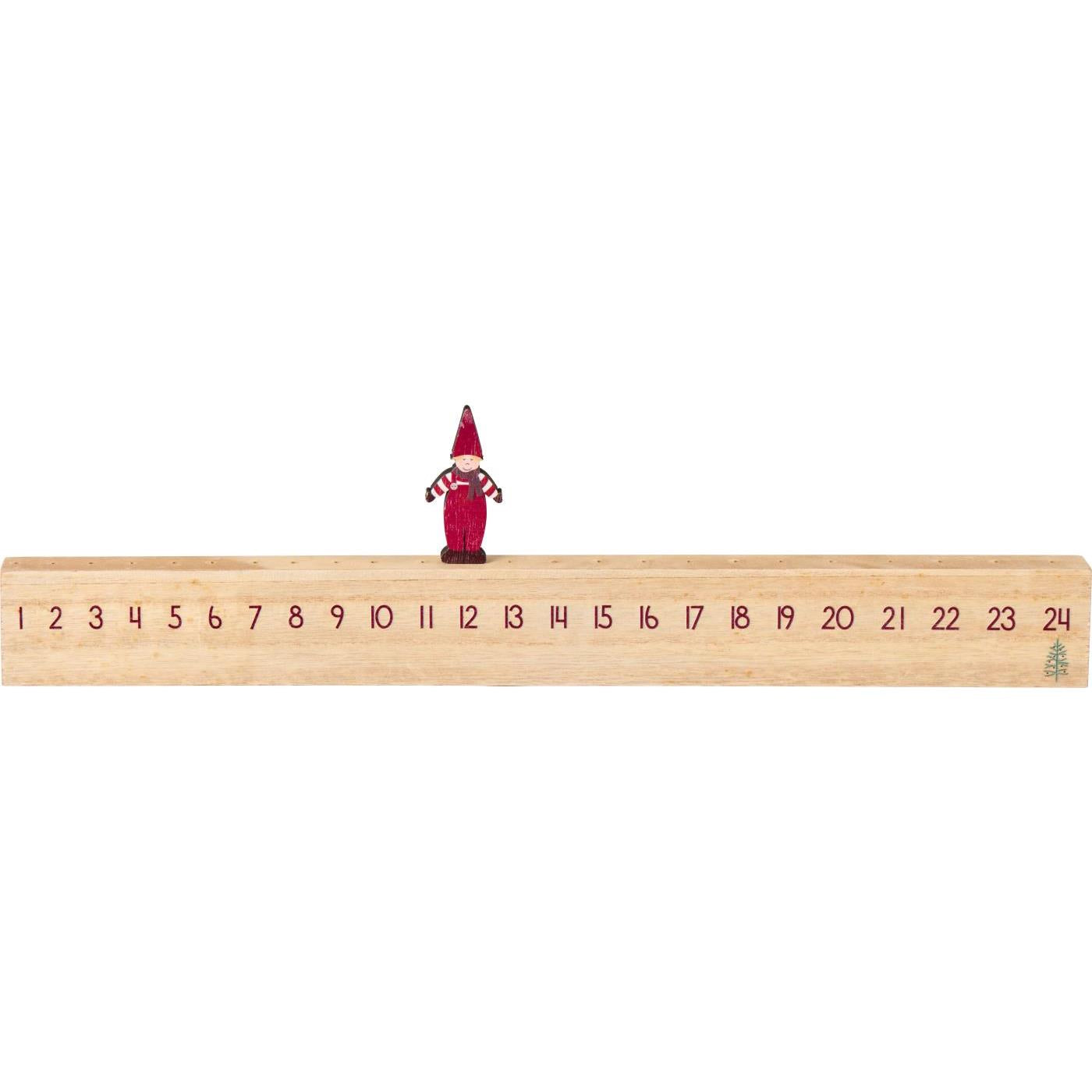 julekalender adventskalender - nisse går et steg hver dag