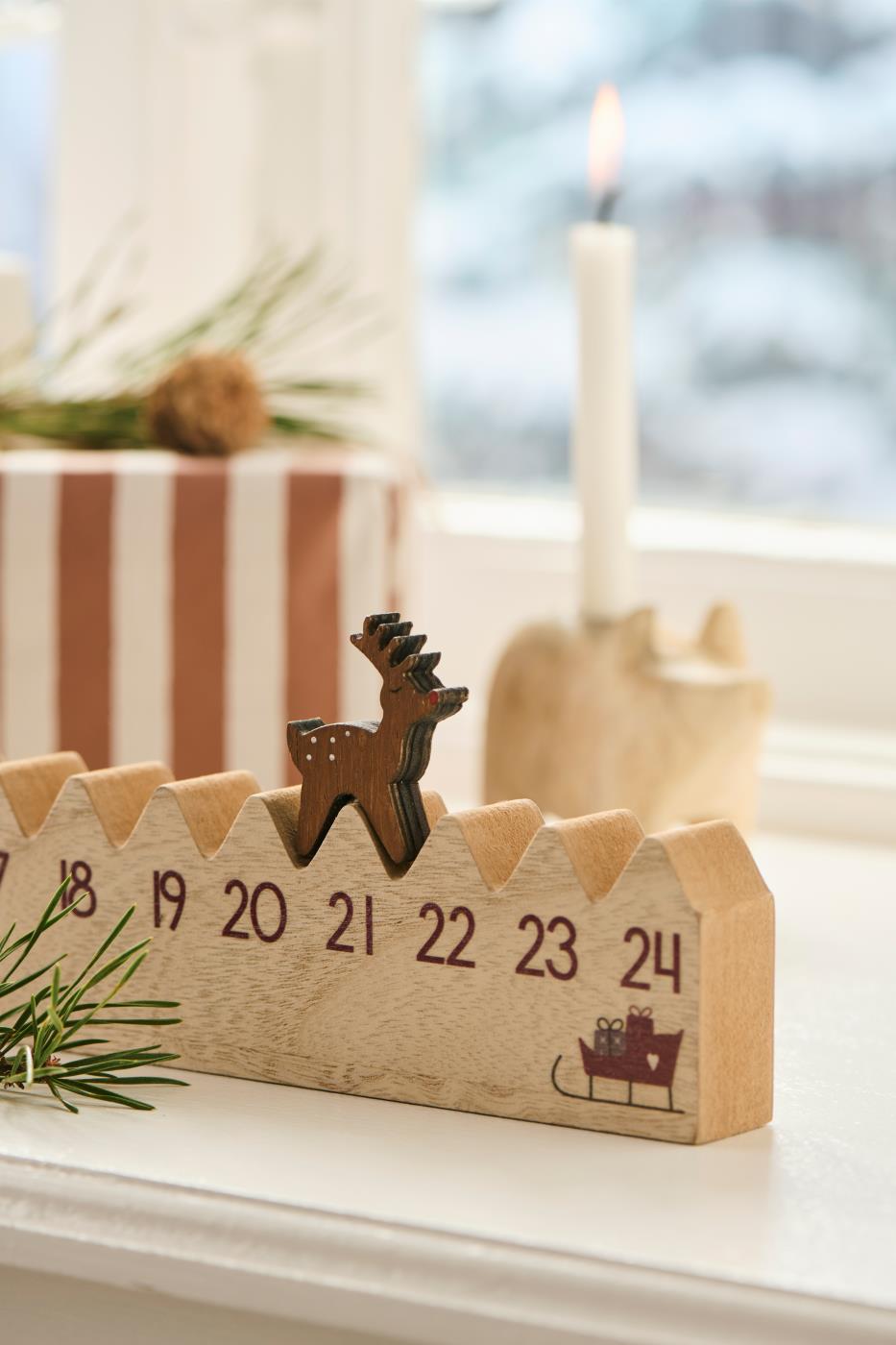 julekalender adventsskalender reinsdyr går et steg hver dag 92253-00