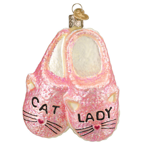 julekule cat lady slippers - kattedame