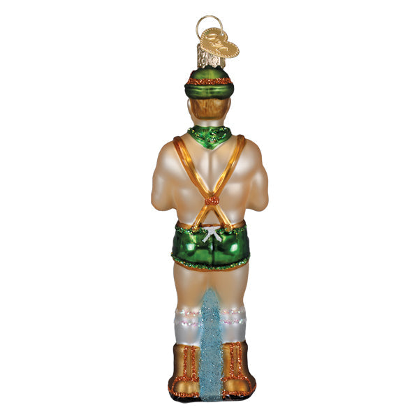 Julekule Dasher Hunk, Glass - 12cm