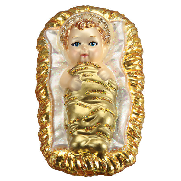 julekule jesubarnet - laget i glass