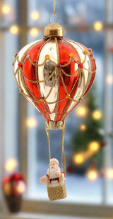 julekule luftballong isse ornament glass