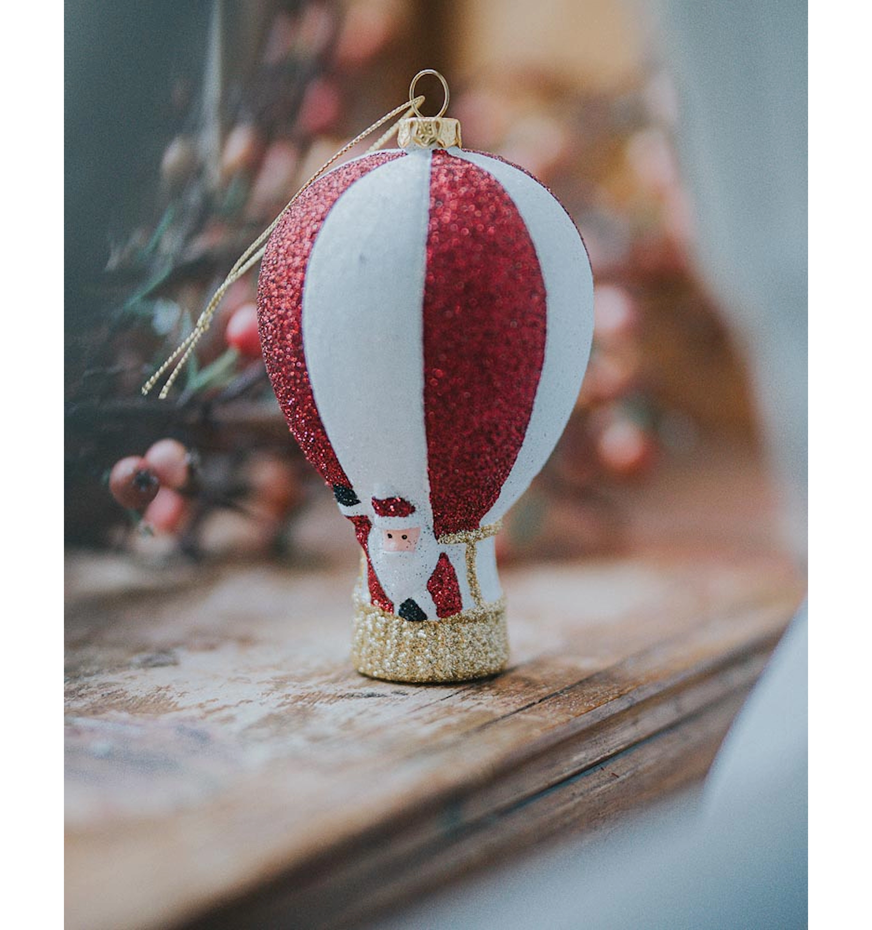 julekule nisse luftballong plast