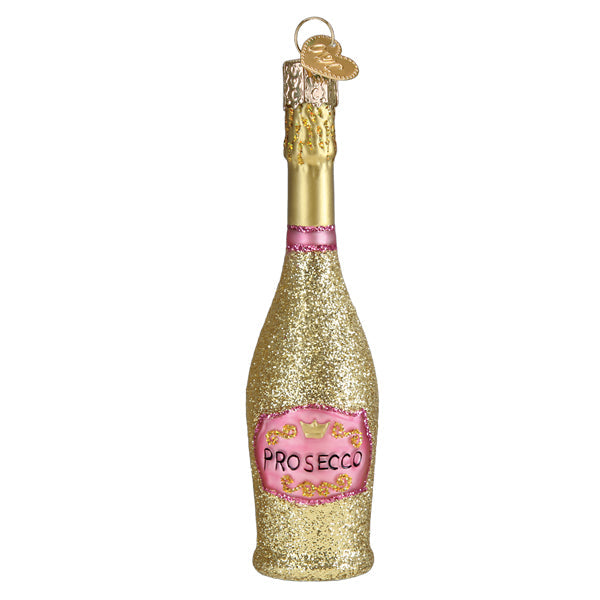 julekule av prosecco flaske
