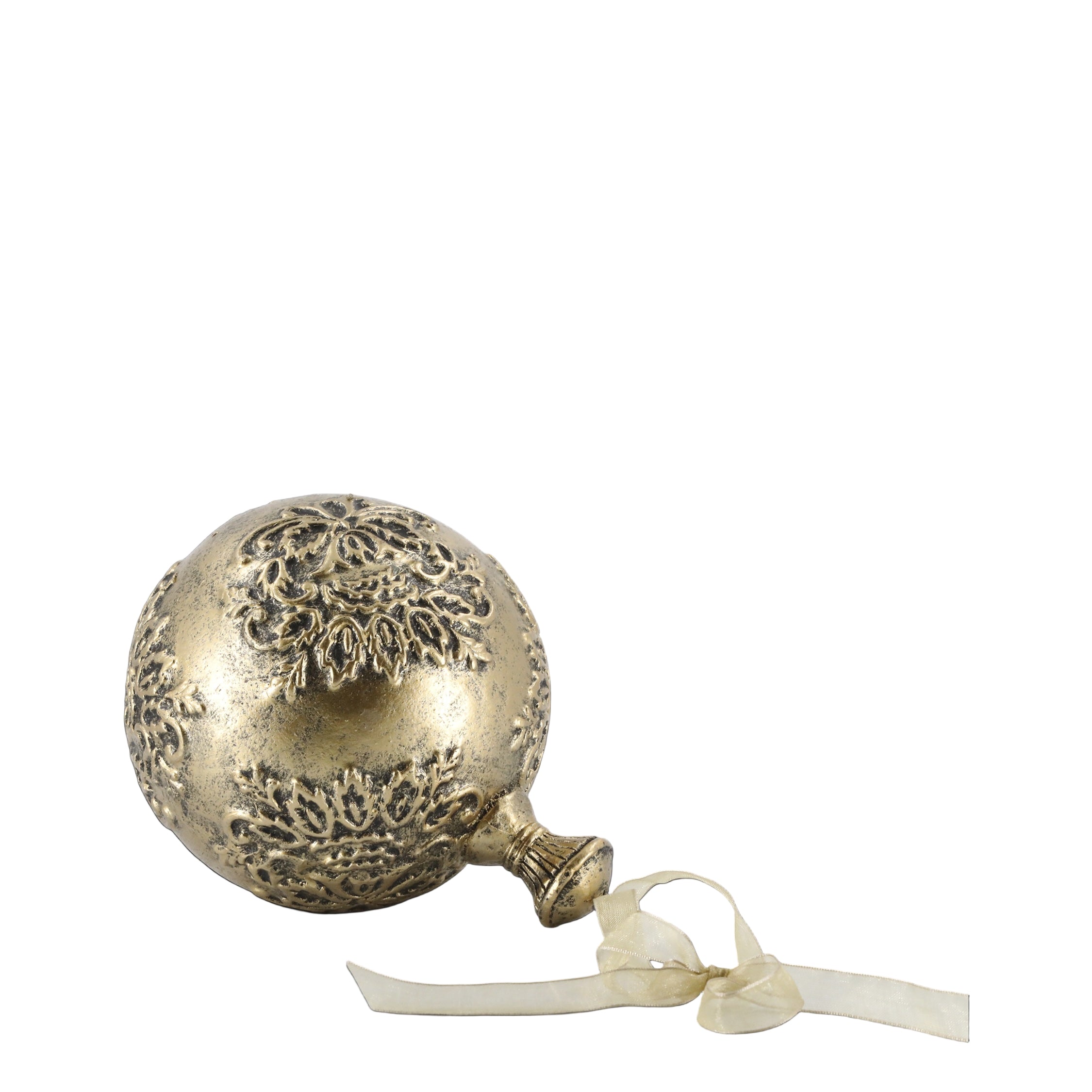 Julekule Antikk Messing - Ø10cm