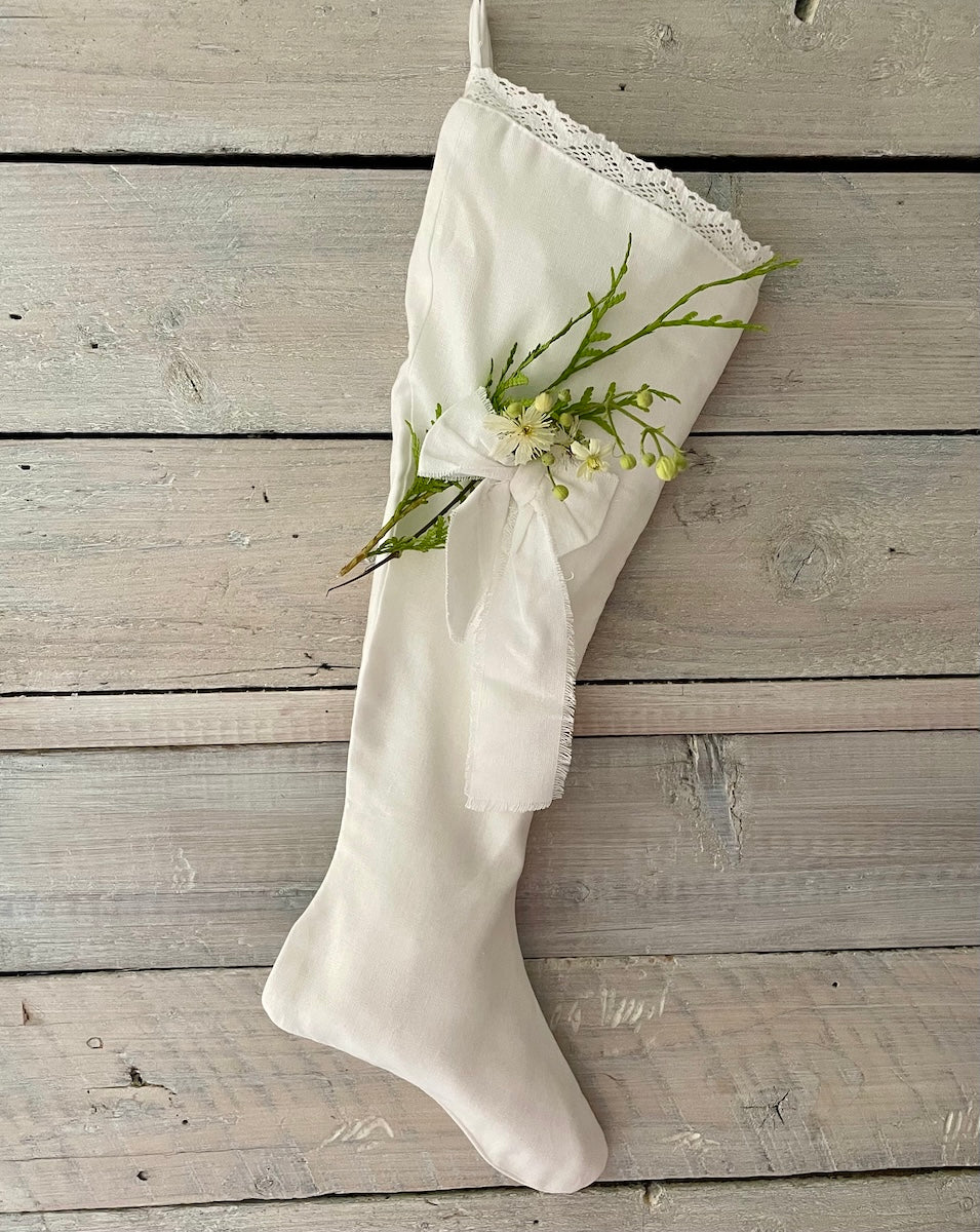 Julestrømpe Lin, Hvit - 50cm