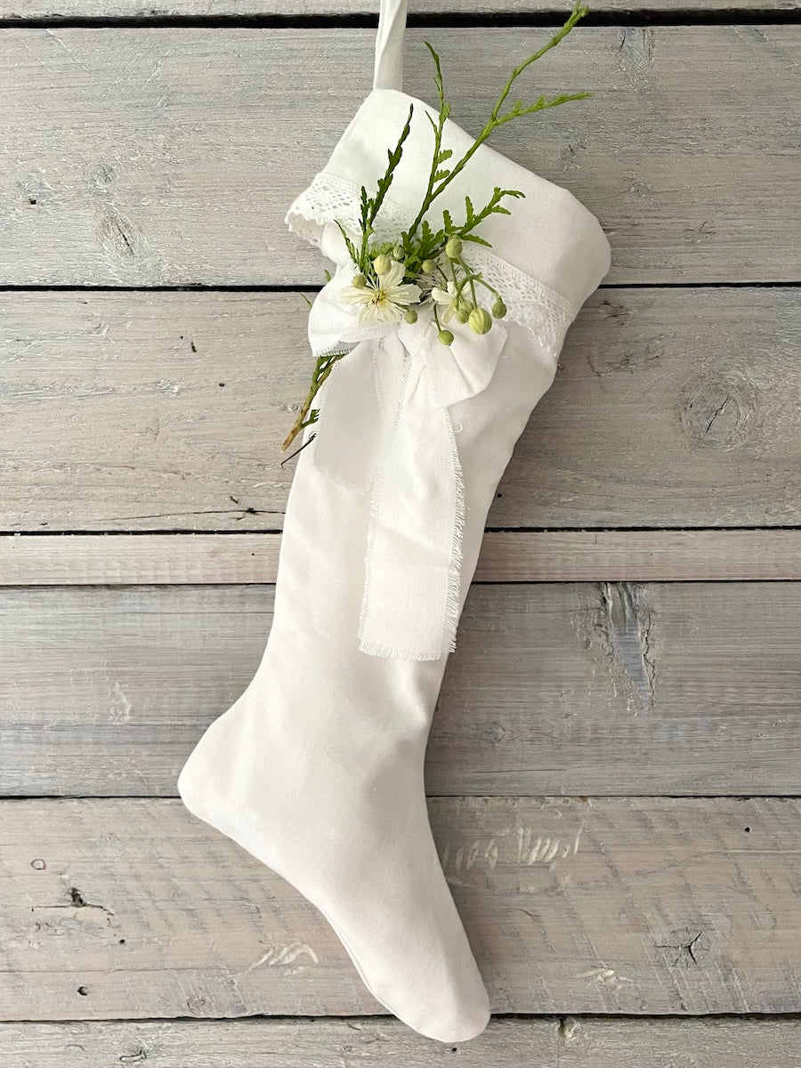 Julestrømpe Lin, Hvit - 50cm