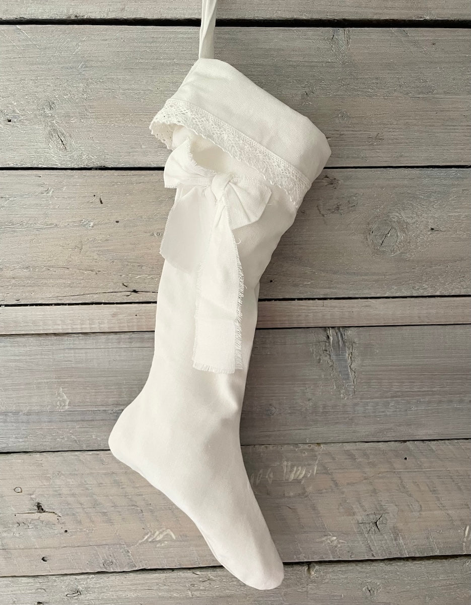 Julestrømpe Lin, Hvit - 50cm