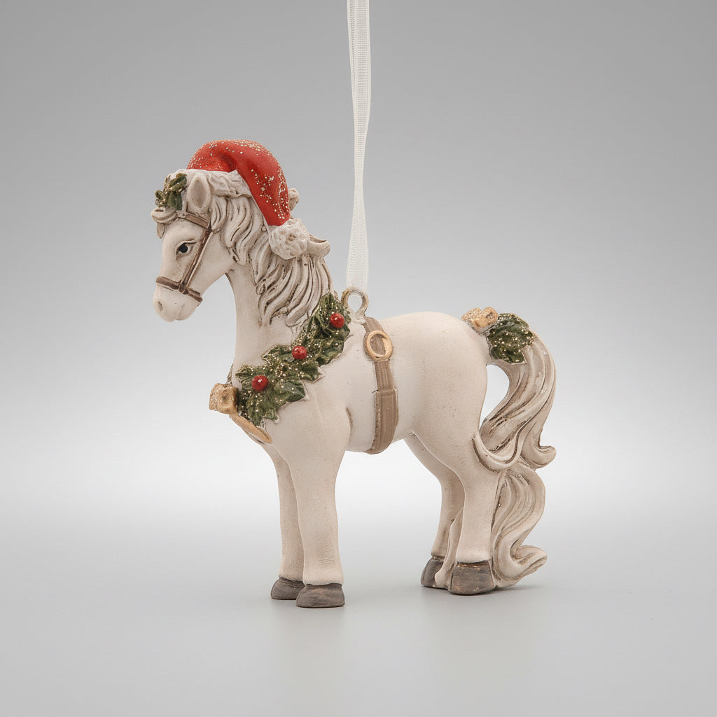 juletrepynt hest julekule