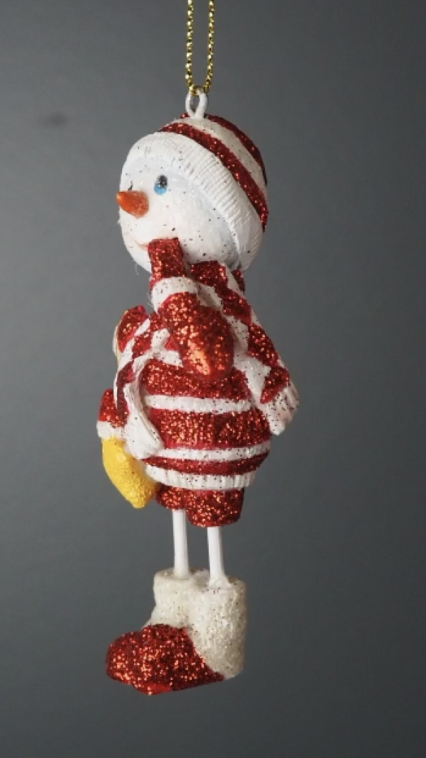 Julepynt Snømann - 9cm