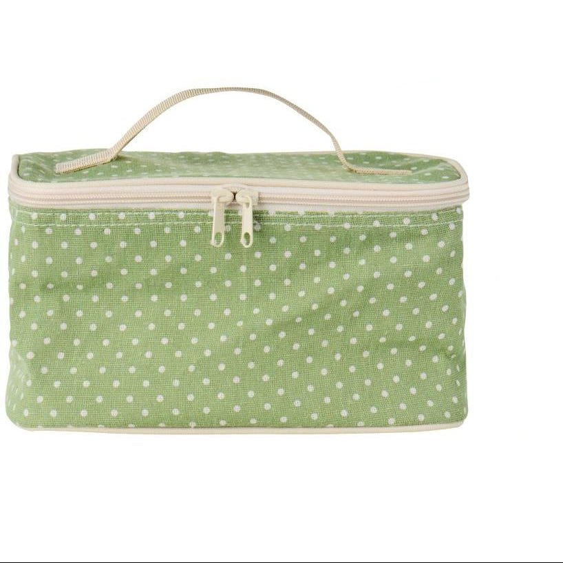 kjøleveske grønn med prikker