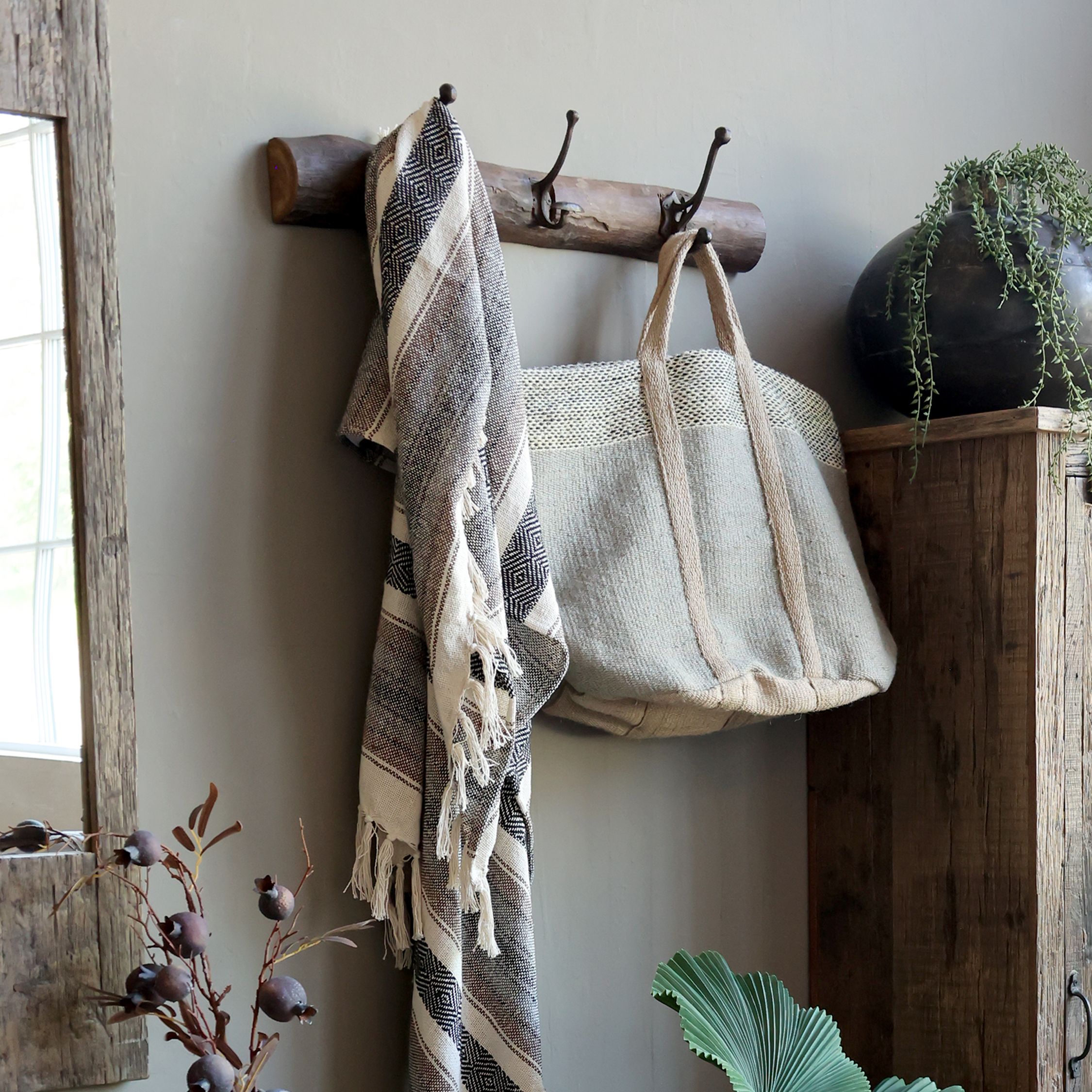 Knaggrekke Rustikk Treverk - 68cm