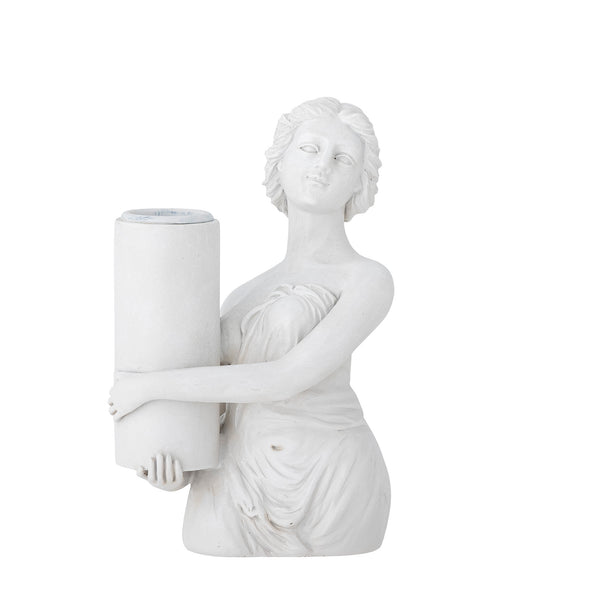 lysestake skulptur gresk hvit dekorativ elegant bloomingville 82060413