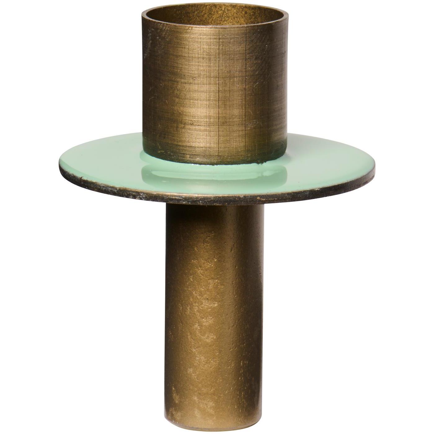 lysestake til flaske - børstet messing finish