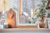 lysestake gris keramikk grønn natur ib laursen julepynt vindu inspirasjon