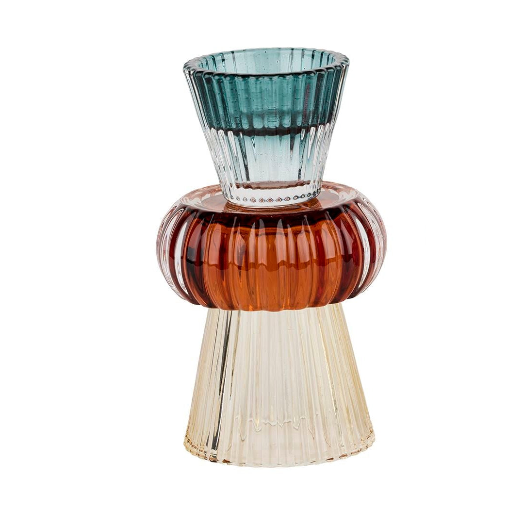 Lysestake Farget Glass - 14cm