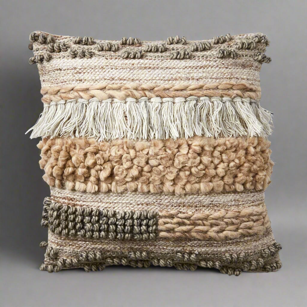 Minna Putetrekk, Beige/Grå - 50x50cm
