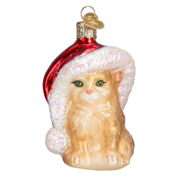 ornament katt glass julekule julepynt old world christmas 12366