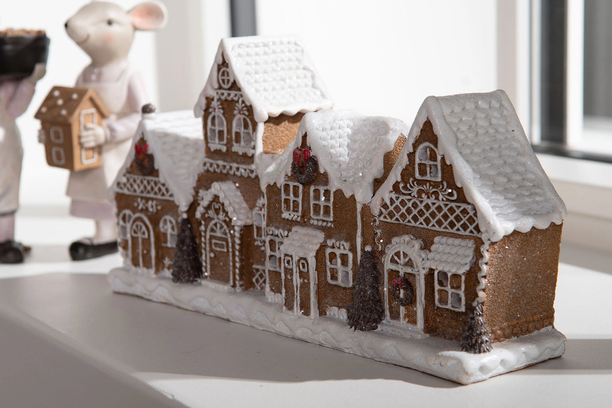 pepperkakehus led belysning - vakker juledekorasjon