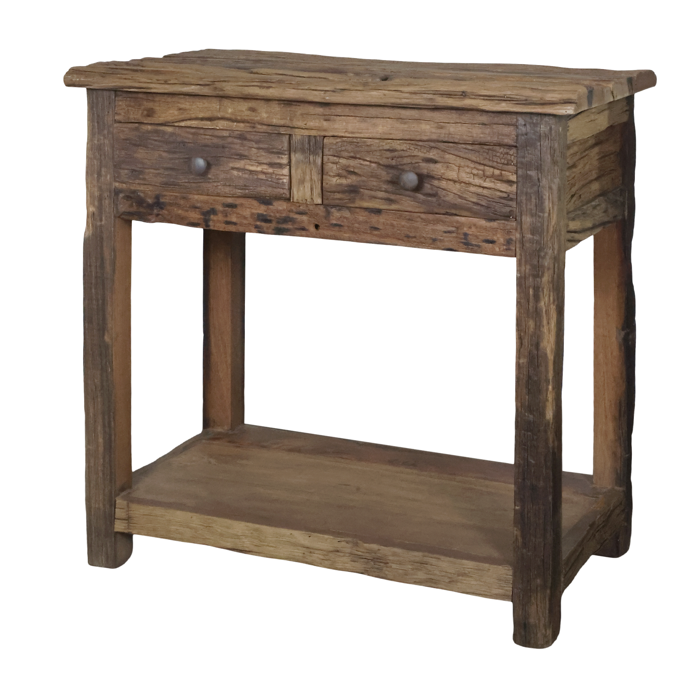 rustikk konsollbord med to skuffer - fra chic antique