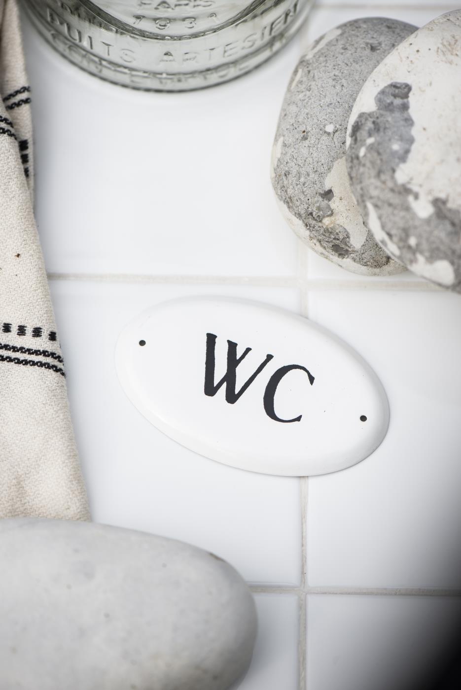 ovalt skilt til wc toalett 70102-11