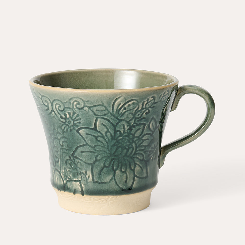 sthål krus tekopp dusk