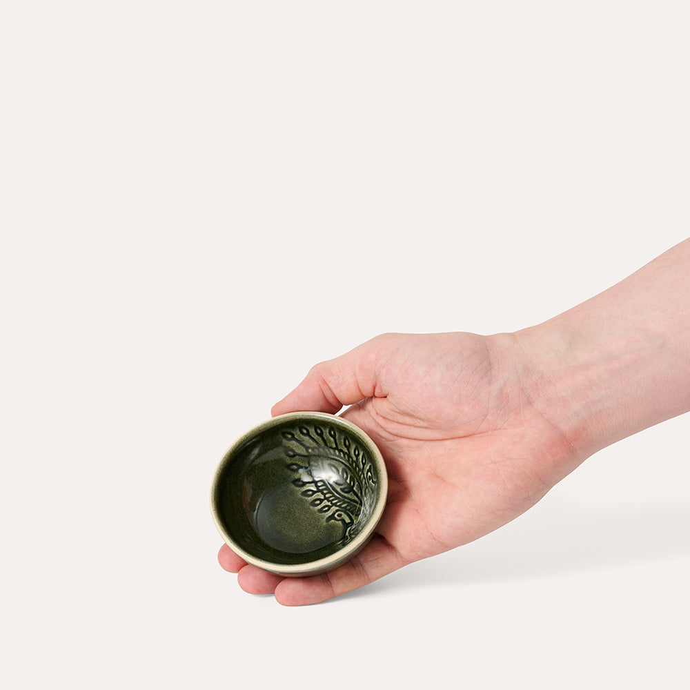 sthål liten dippskål - glasur shadow