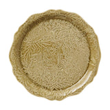 sthål serveringsfat sand beige pizza fat arabesque