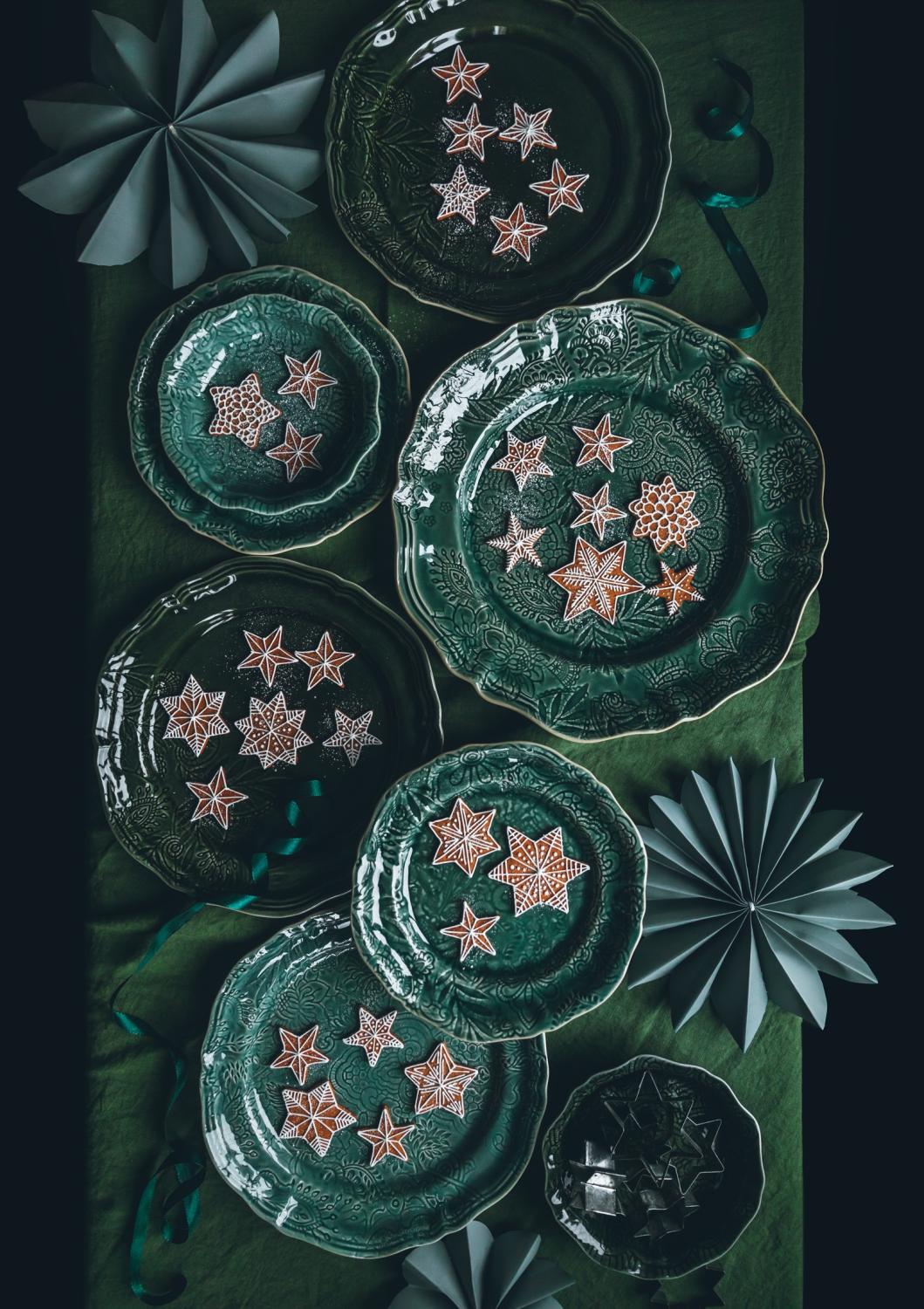 sthål tallerken / middagstallerken i fargen shadow