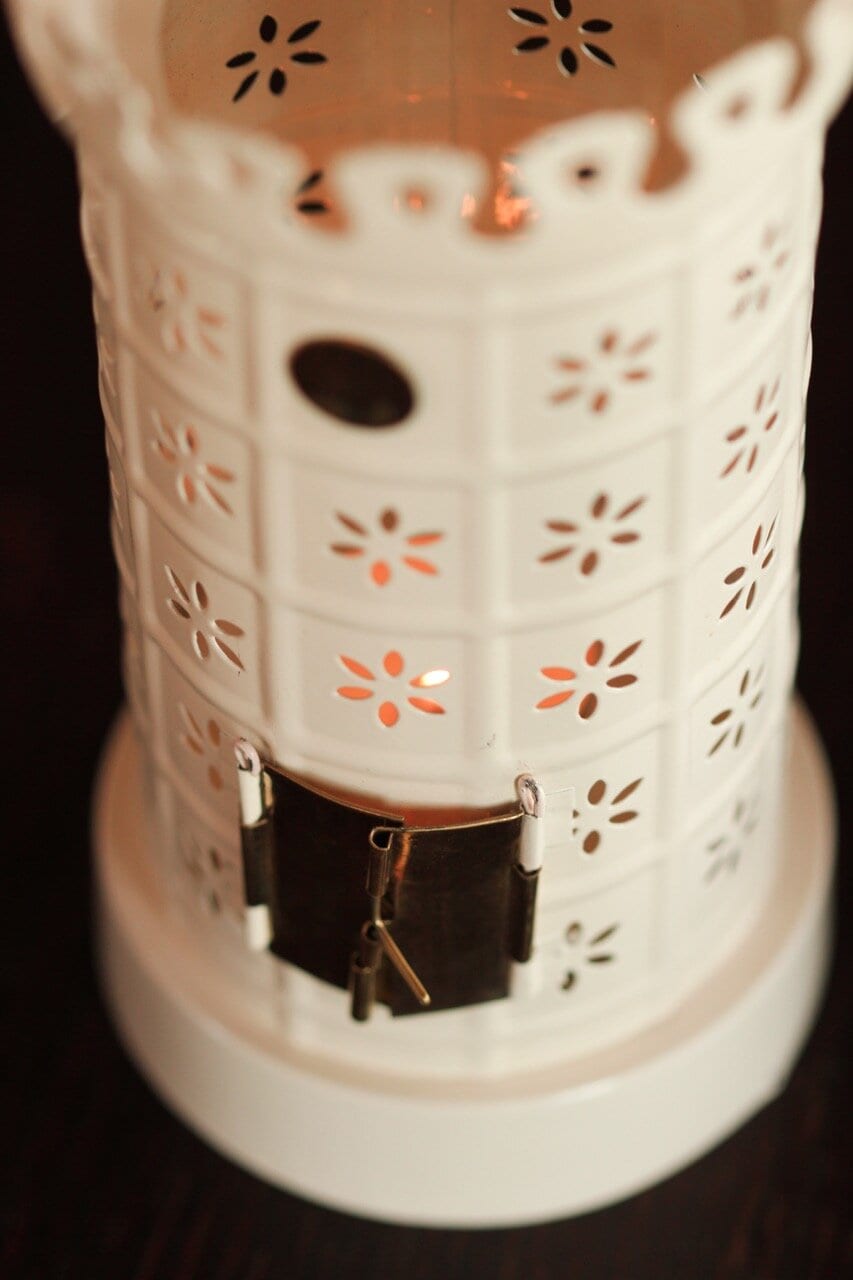 Telysholder Hvit Kakkelovn